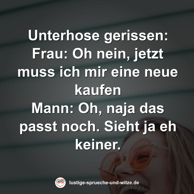Unterhose gerissen -  Oh nein, jetzt muss ich mir eine neue kaufen