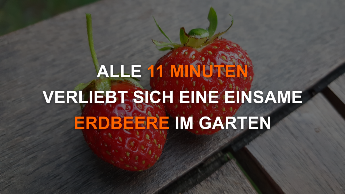 "Alle 11 Minuten verliebt sich ein Single über Parship" - Alle 11 Minuten...